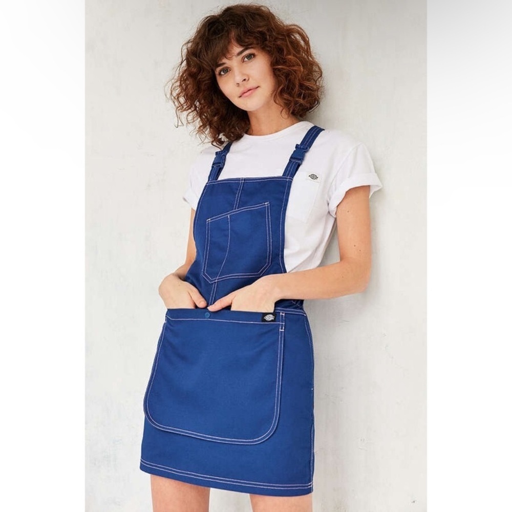 Dickies Navy Blue Overall Mini Dress